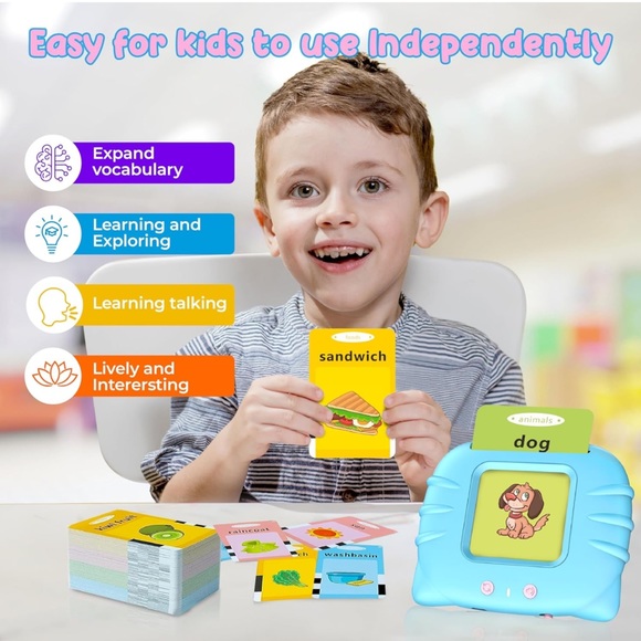 PINK 224 Sight Words Talking Flash Cards - Picture 10 of 15